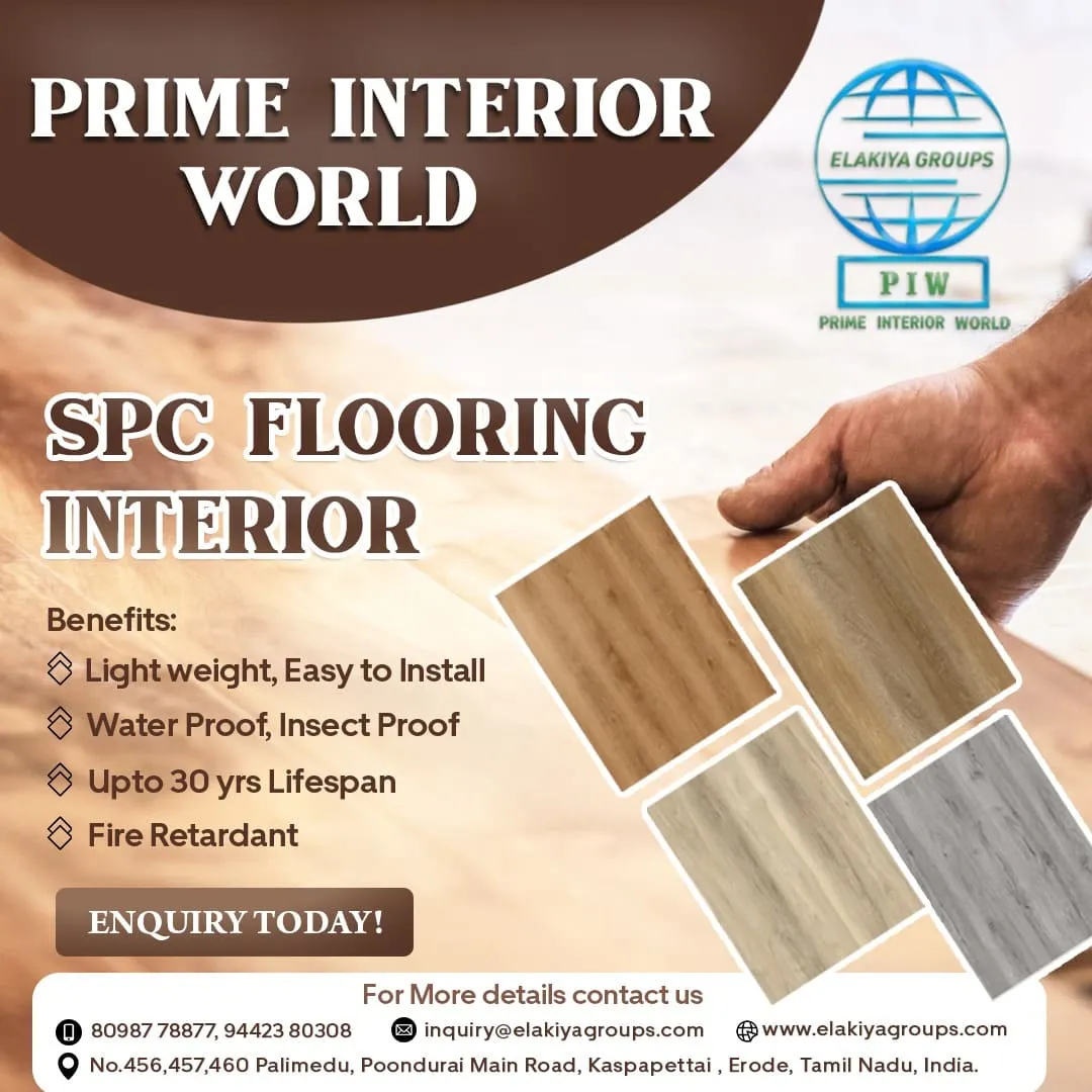 Prime Interior World SPC flooring interior promotional creative